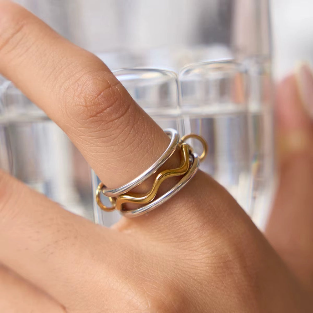 Two-Tone Ring Set – ring set