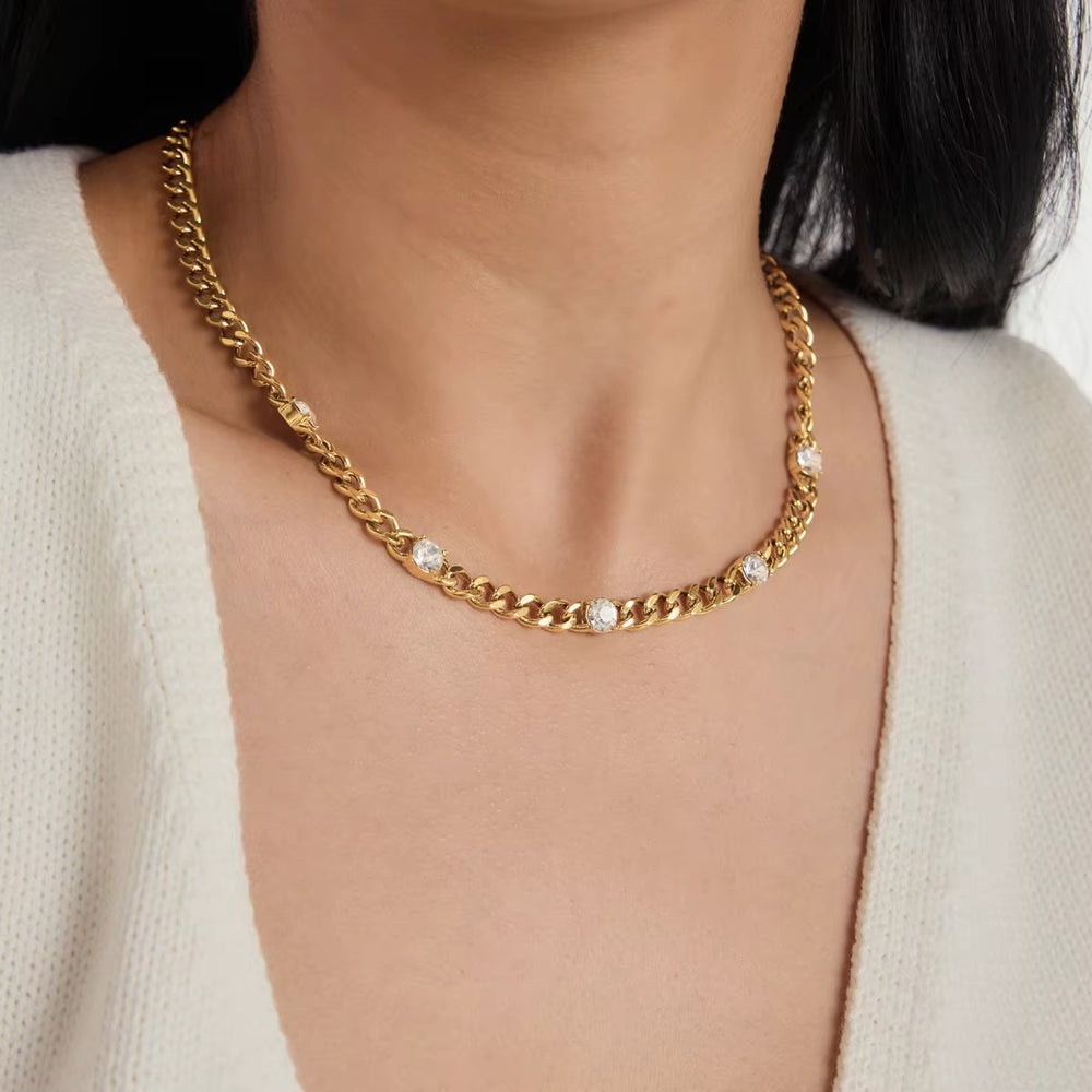 Solitaire Curb Chain