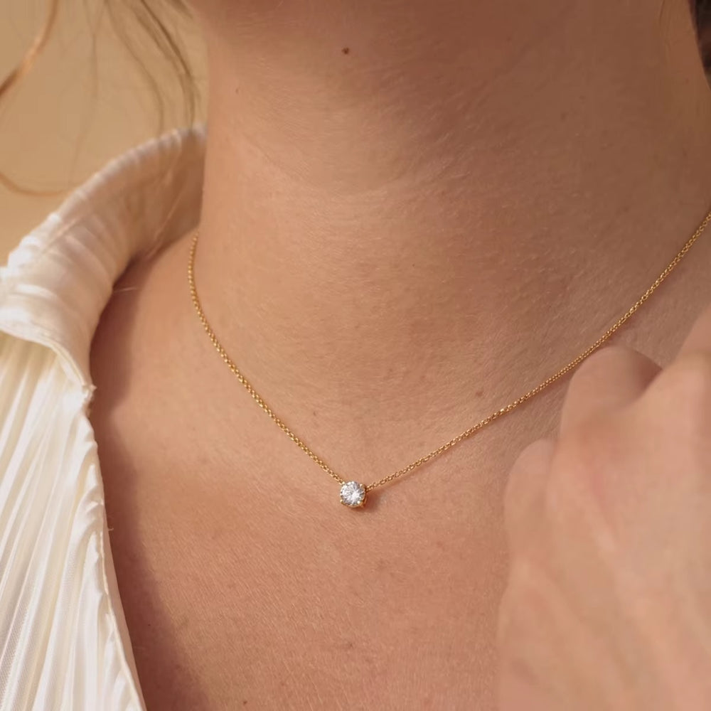 Round Crystal Jewelry Set – gold jewellery set with cubic zirconia stones