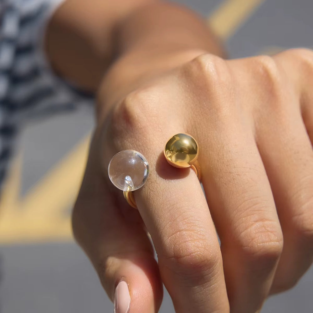 Resina Ring – adjustable gold ring
