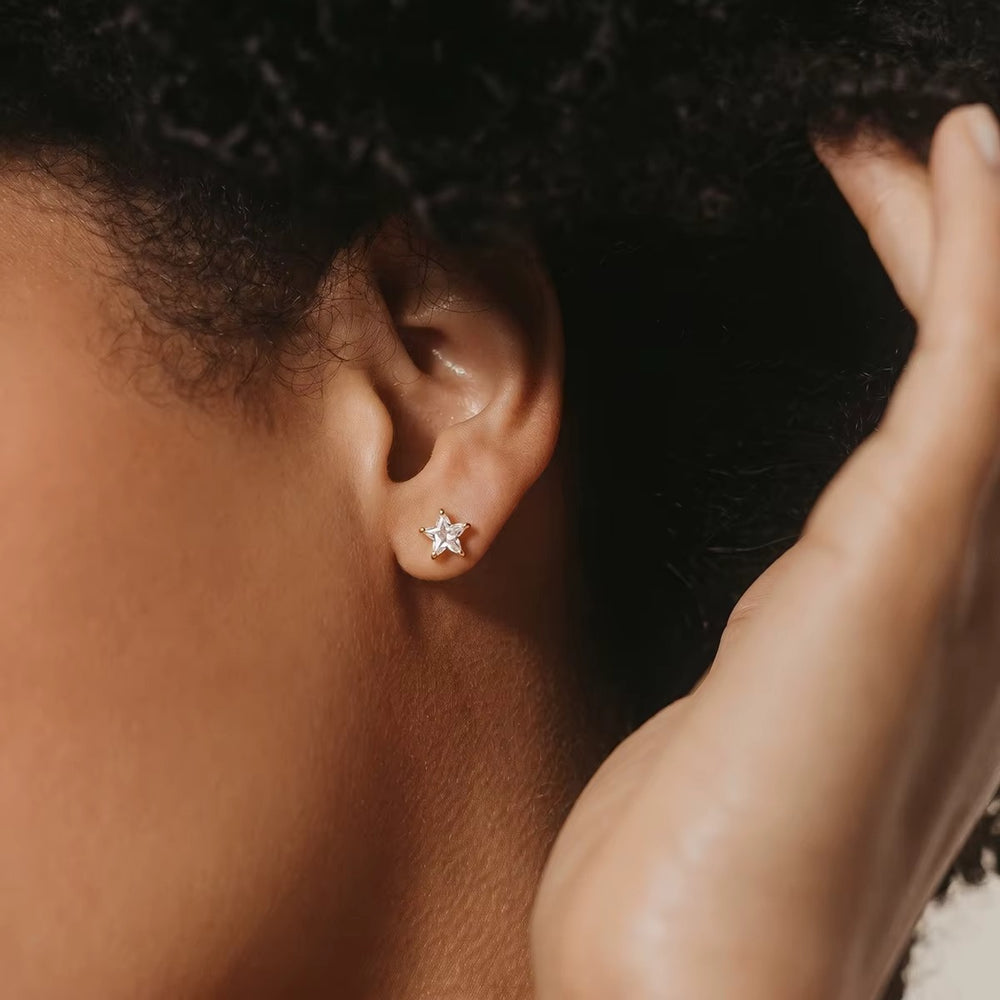 Mini Radiant Studs – gold stud earrings