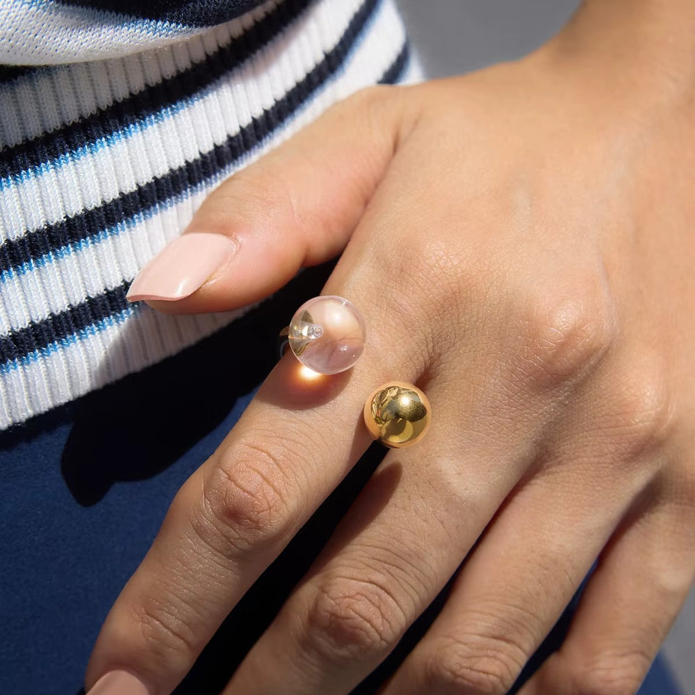 Resina Ring – adjustable gold ring