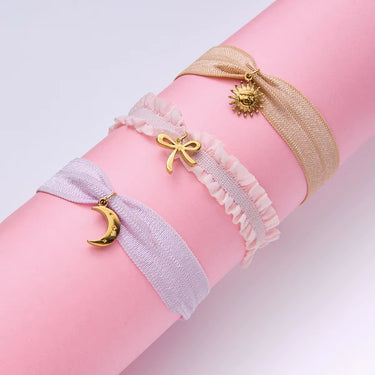 Charm Fabric Bracelet