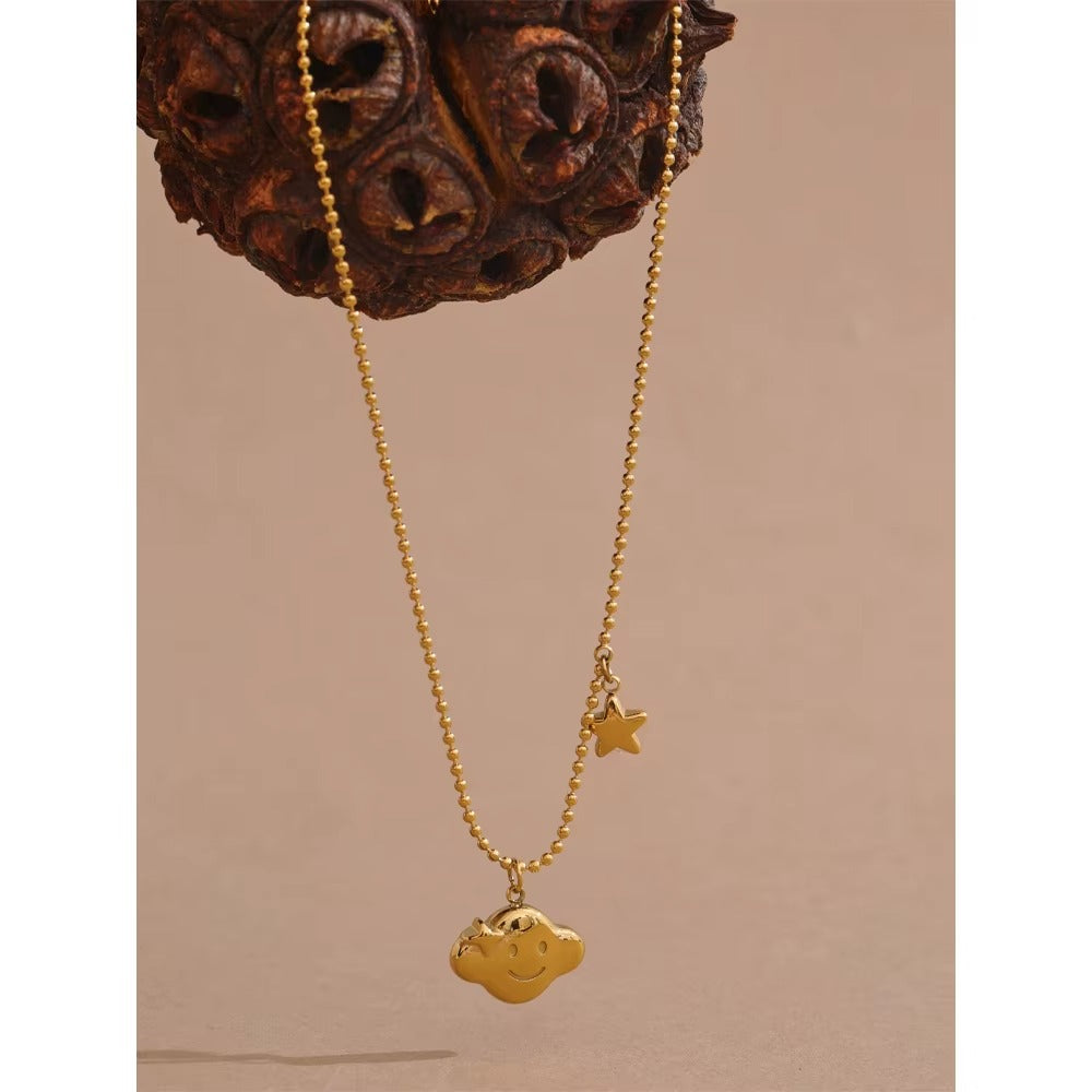 Dreamy Cloud – gold necklace