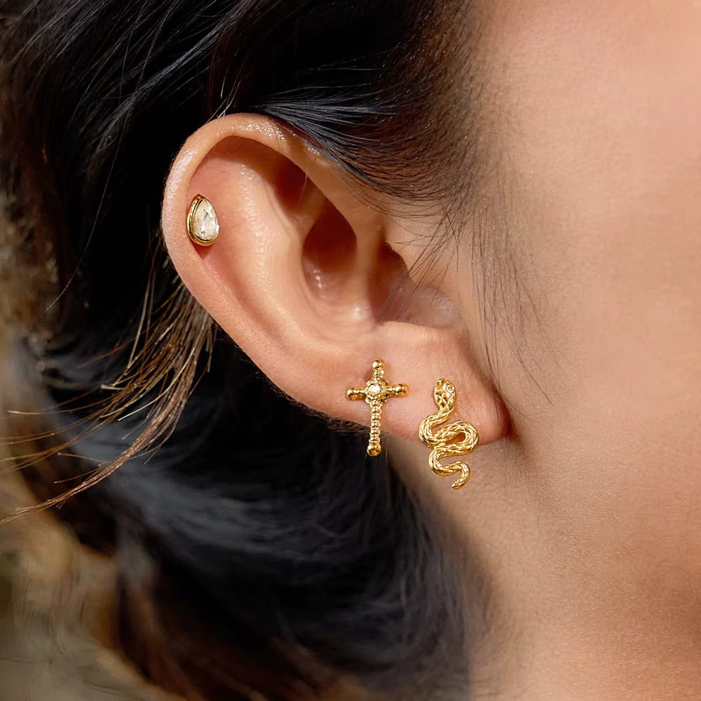 Zodiac Trio Set – gold earring set