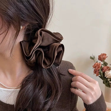 Blush Satin Scrunchie