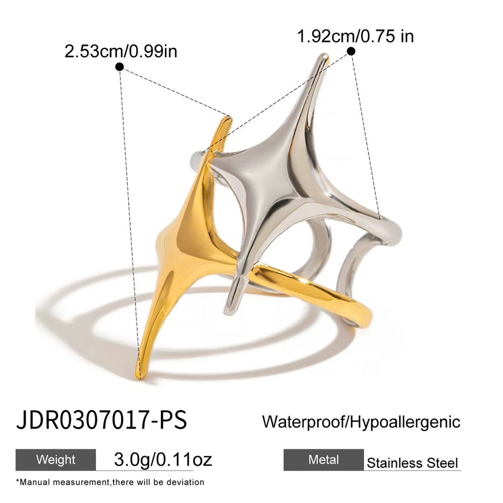 Starlight Burst Ring – adjustable ring