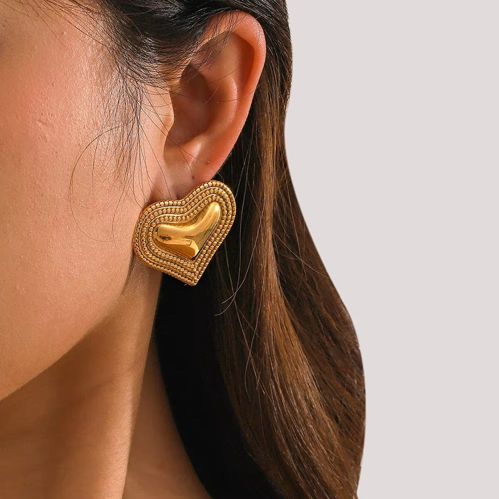 Amoura Studs – gold stud earrings