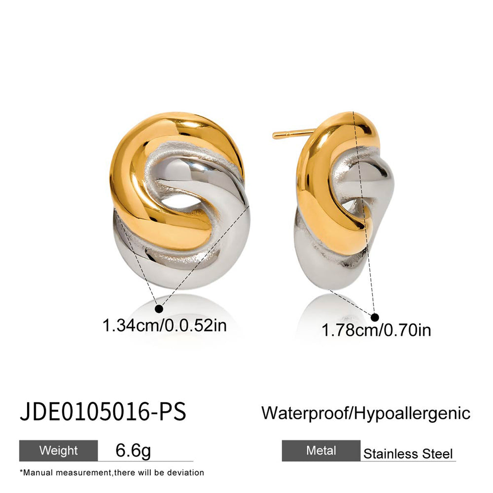 Lucid Knot Studs – gold stud earrings