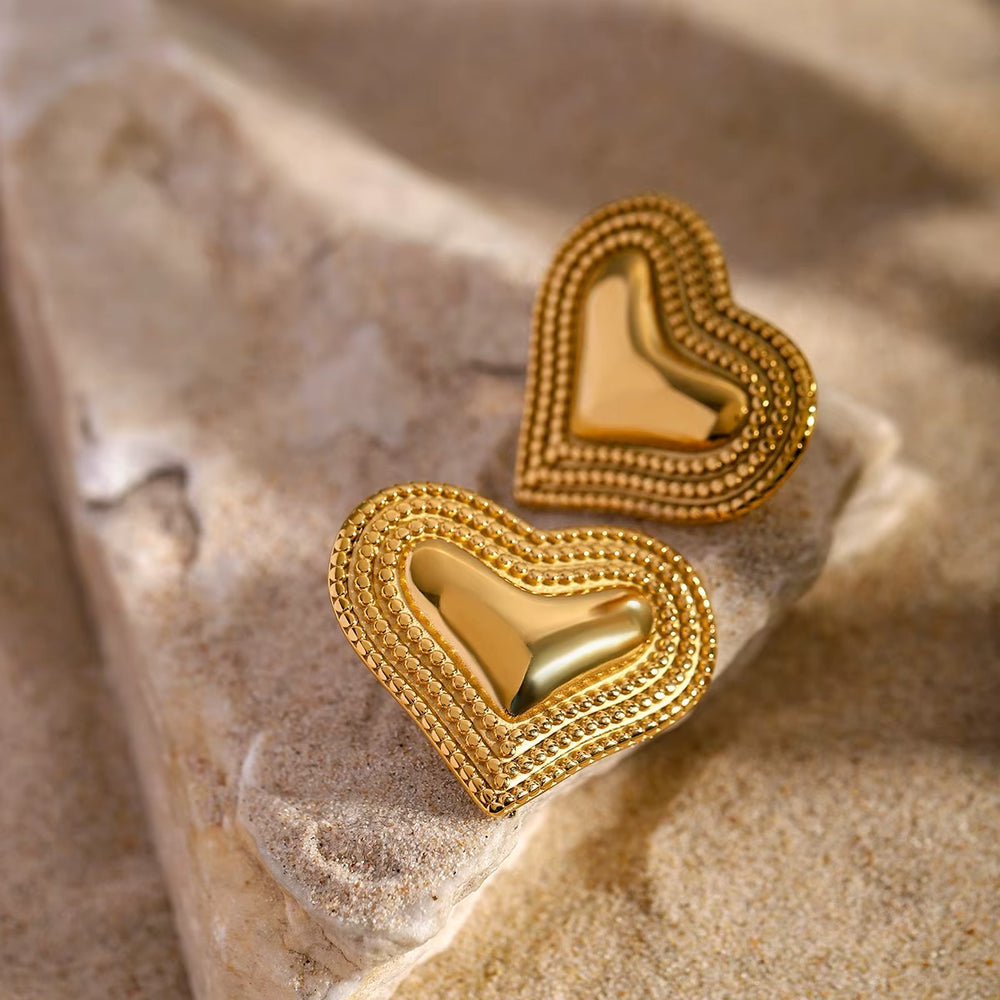 Amoura Studs – gold stud earrings