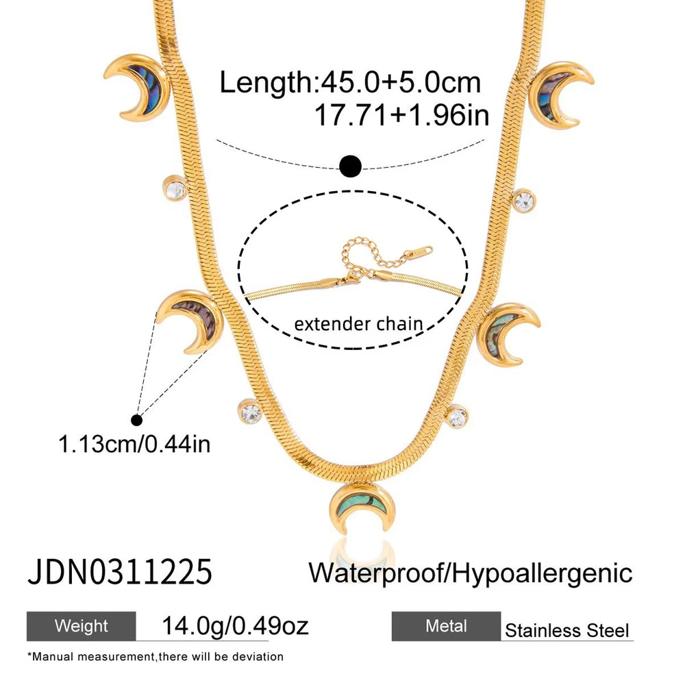 Lunar Flare Necklace – gold necklace