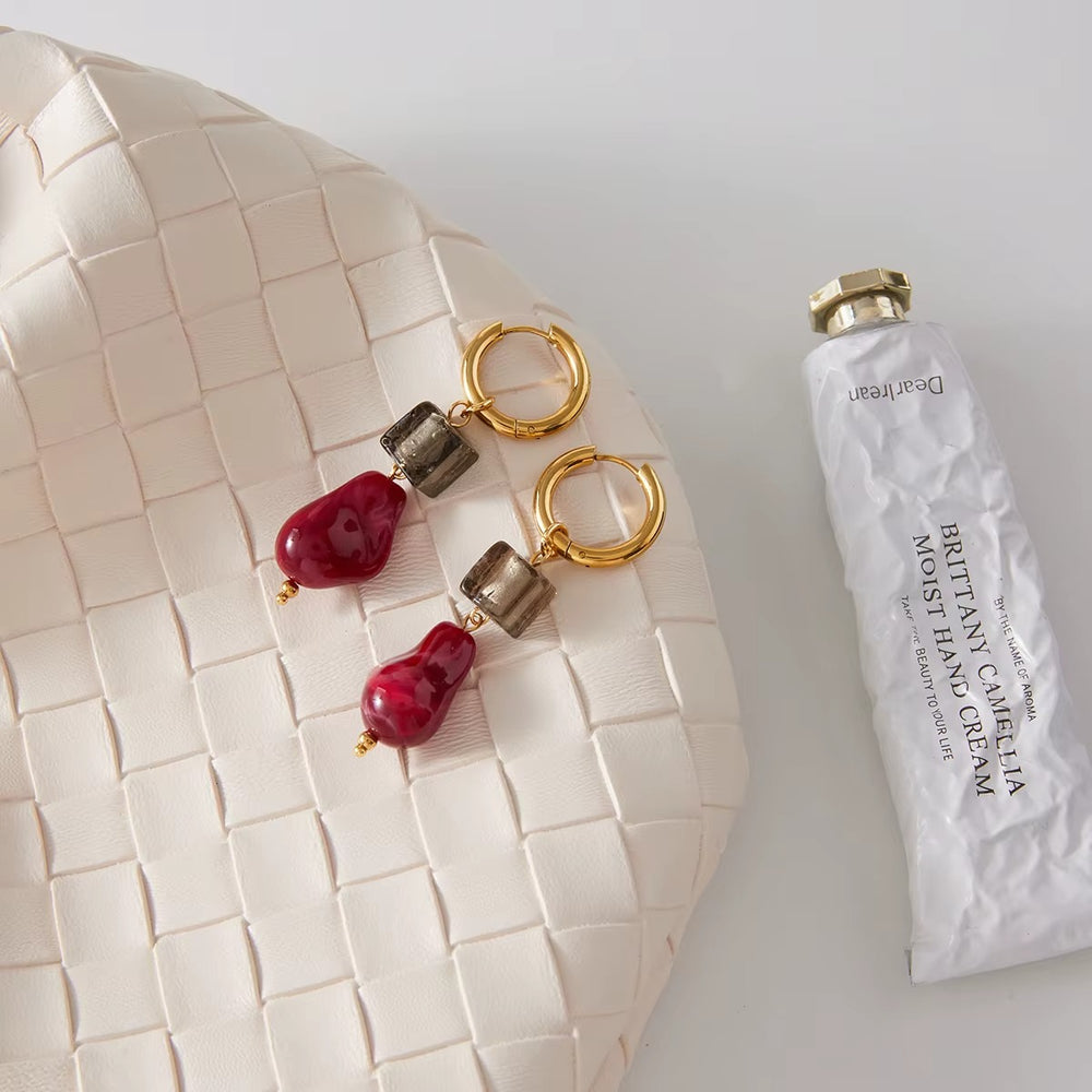 Rosa Noir Earrings – gold earrings