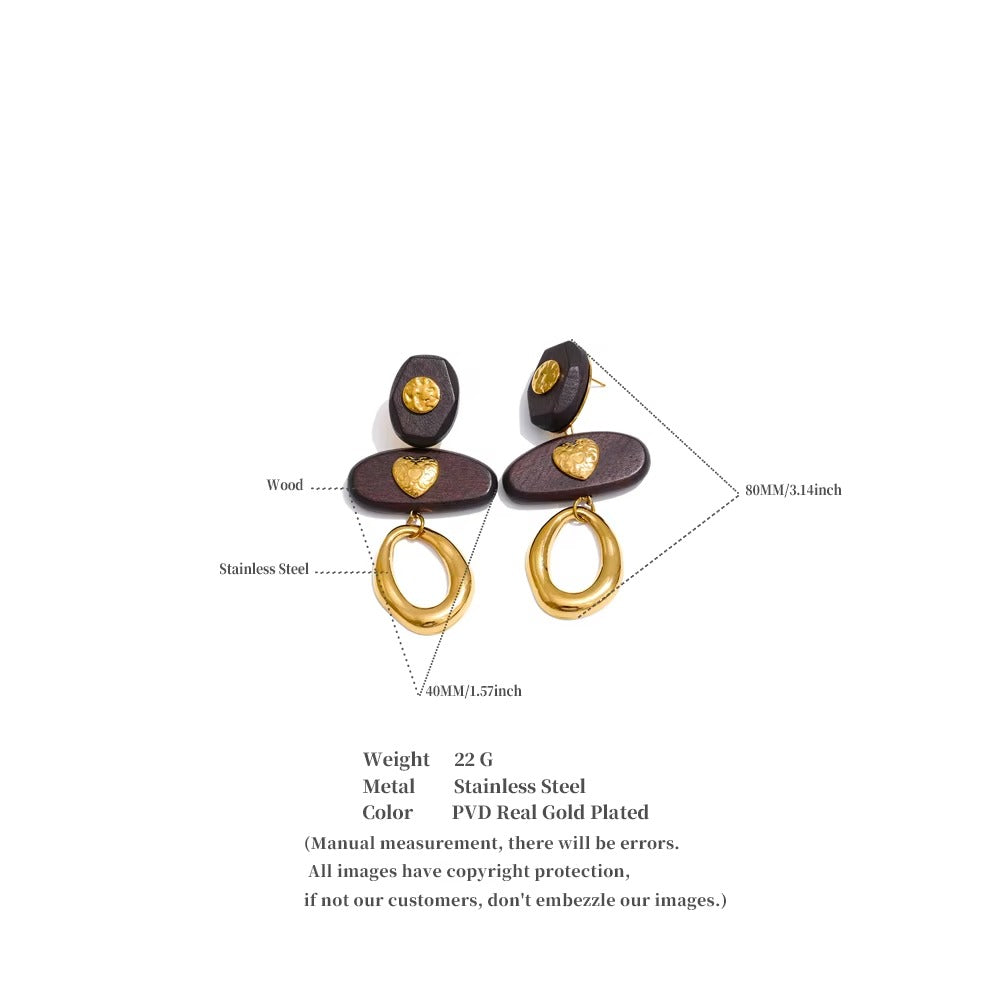 Golden Ember Earrings – gold earrings