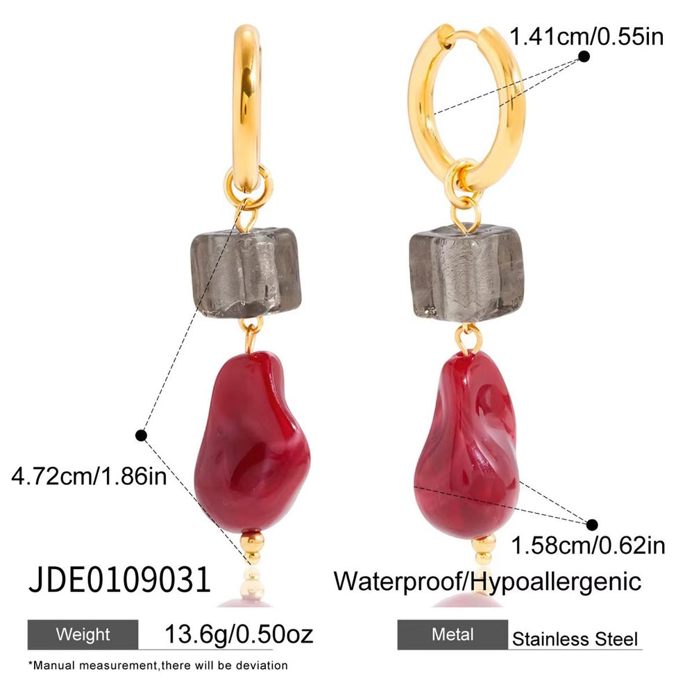 Rosa Noir Earrings – gold earrings