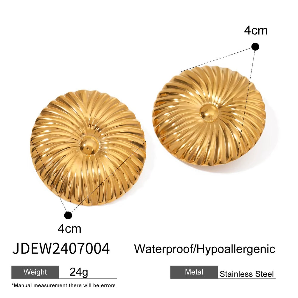 Solara Disc Earrings – gold earrings