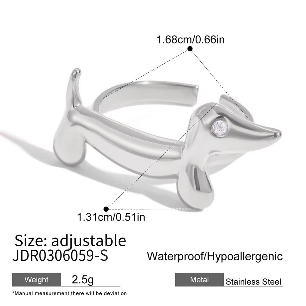 Pawfect Love Rings (Silver) – adjustable rings