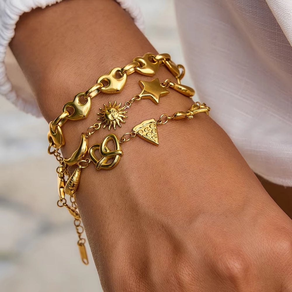 Snack Attack Bracelet – gold bracelet