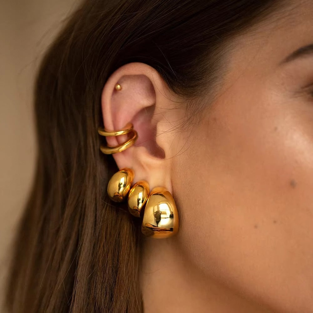 Bold Move Earcuff Set – gold ear cuff