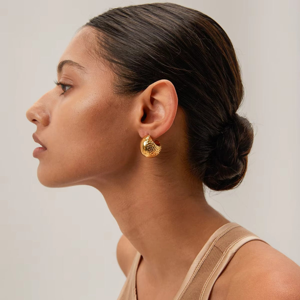 Lunar Luxe – gold earrings