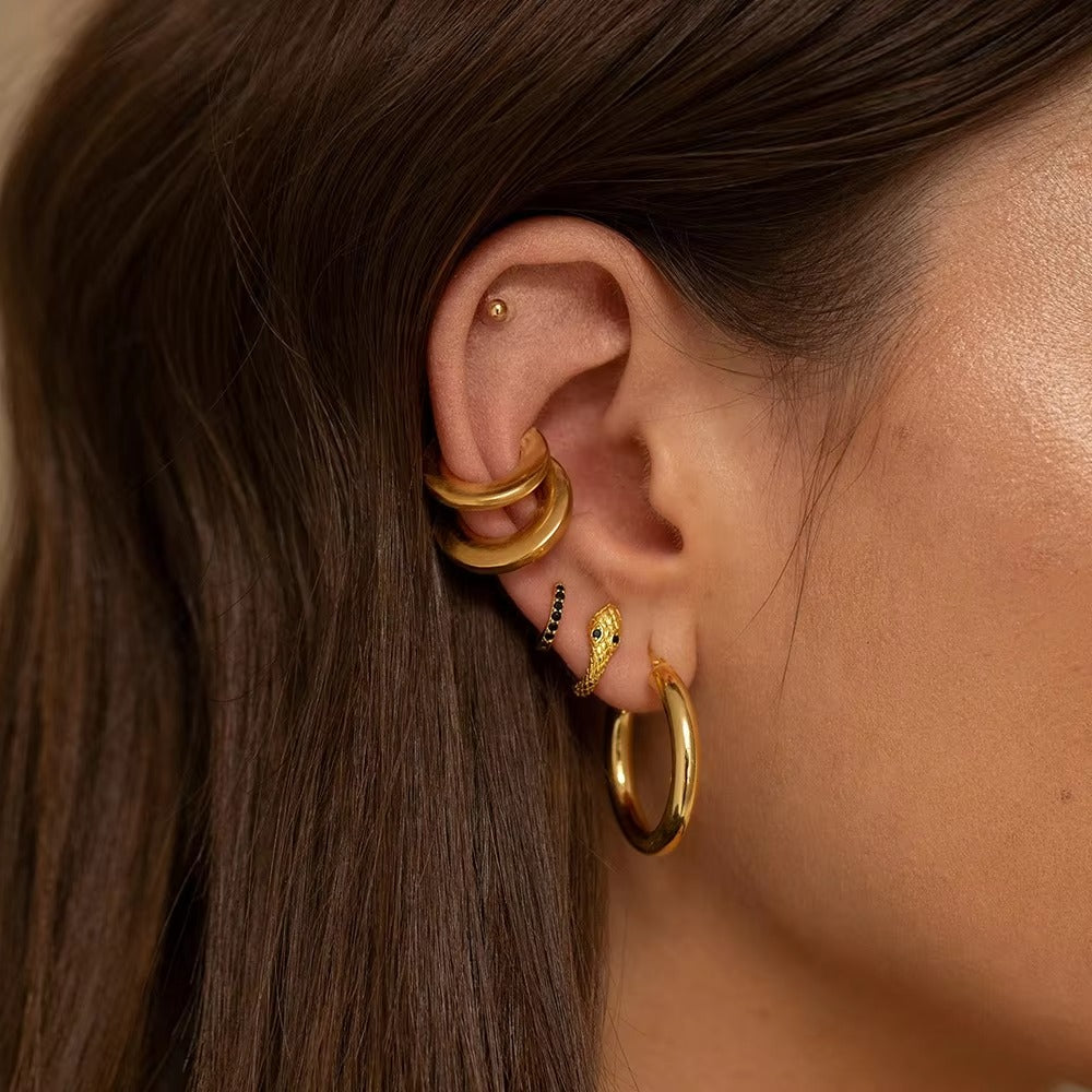 Bold Move Earcuff Set – gold ear cuff