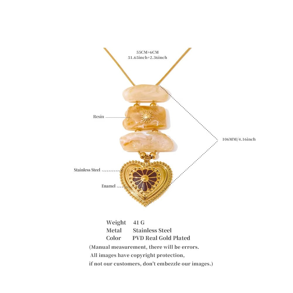 Heirloom Heart Necklace – gold necklace