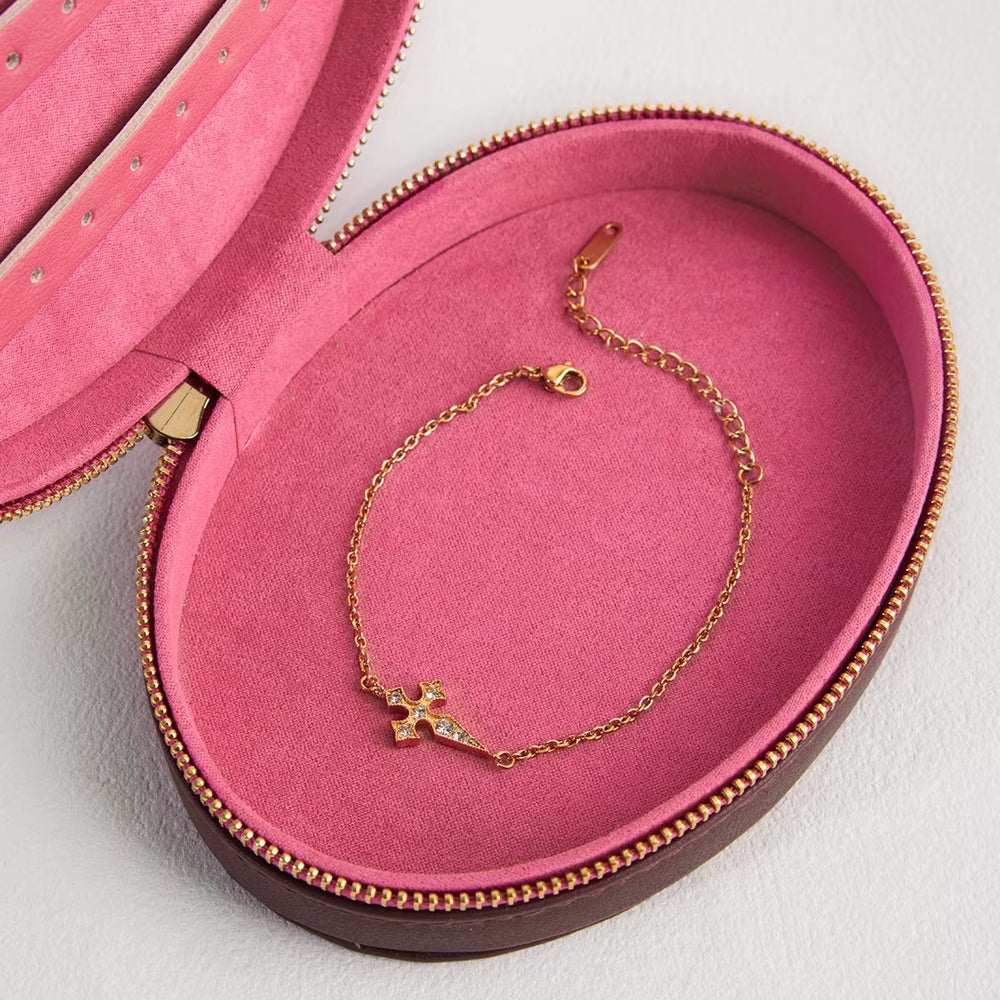 Glow Cross Bracelet – gold bracelet
