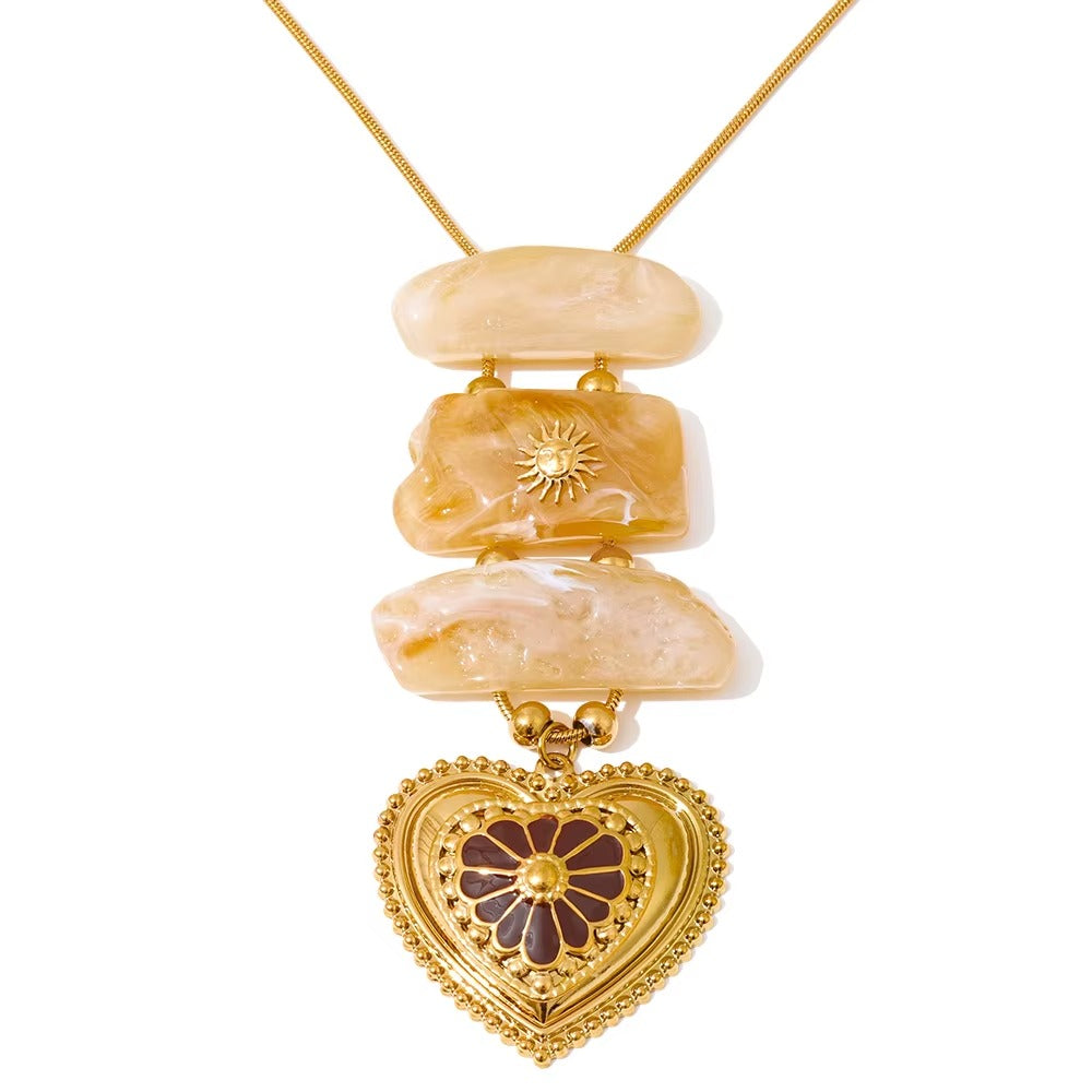 Heirloom Heart Necklace – gold necklace