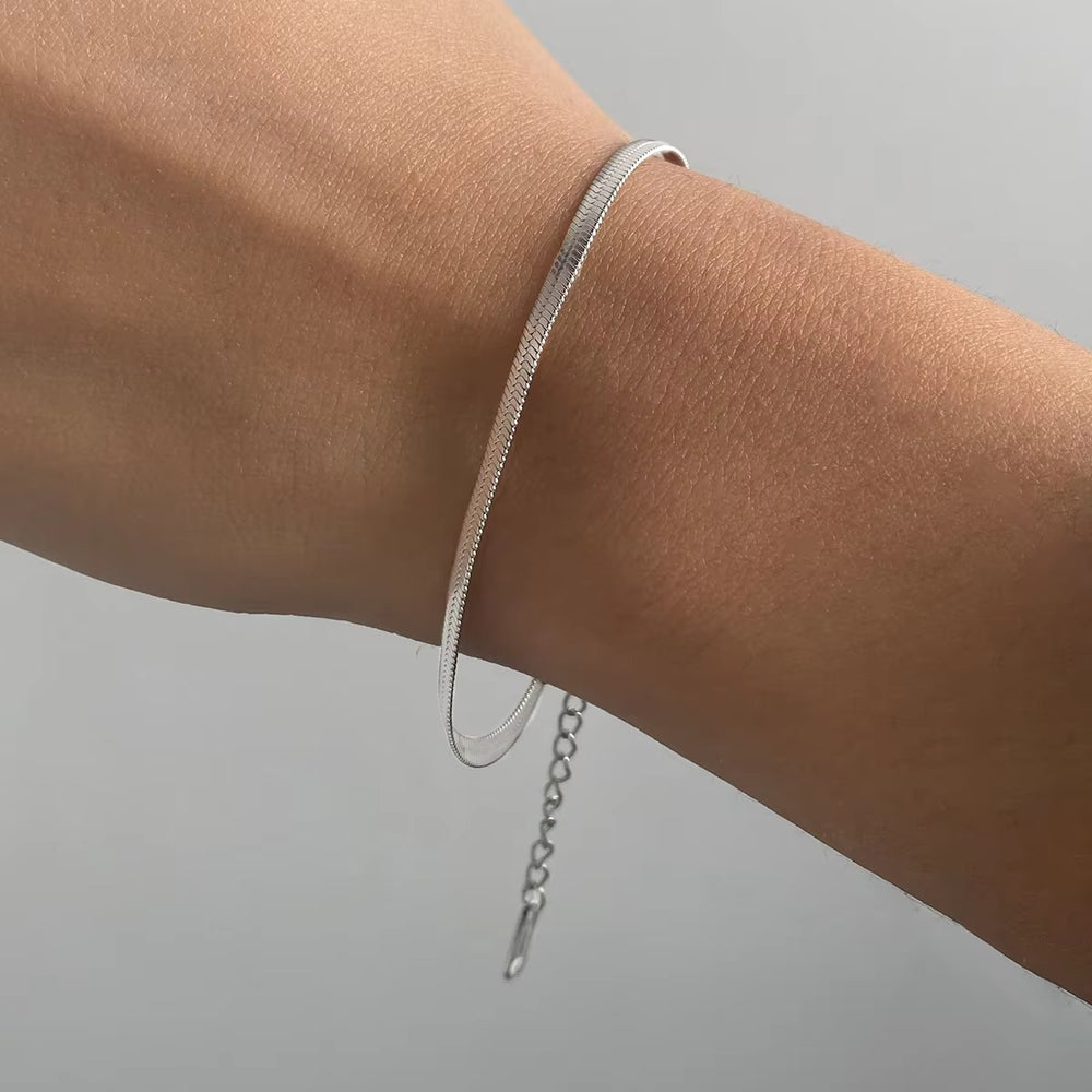 Silver Snake Chain Bracelet – bracelet