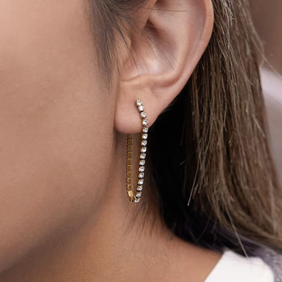 Seren Arc Earrings – gold earrings