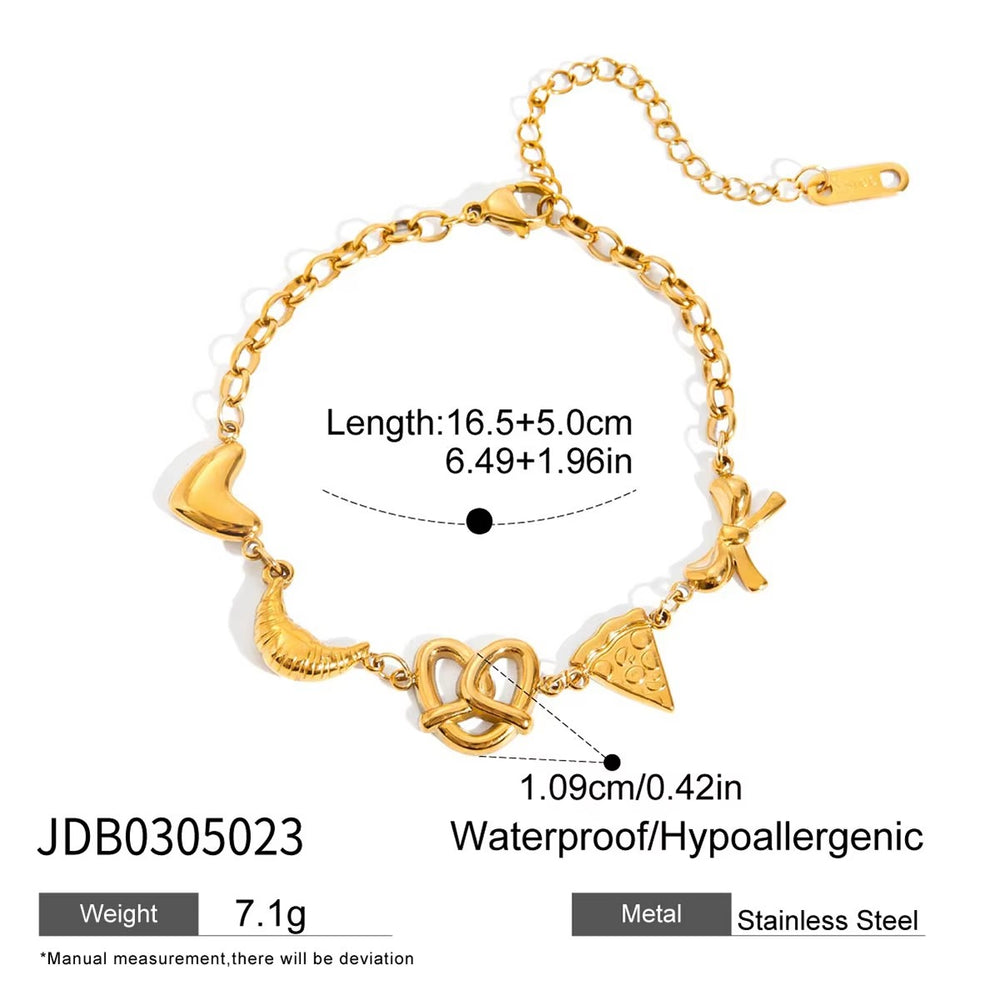 Snack Attack Bracelet – gold bracelet