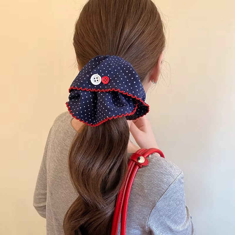 Retro Polka Scrunchie – scrunchie