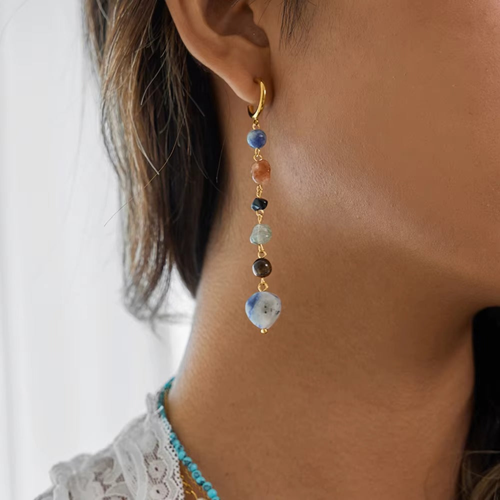 Lysian Flow Earrings – gold earrings