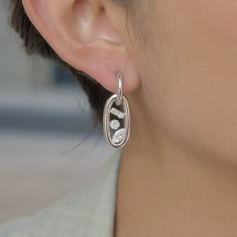 Glow Link Hoops – hoop earrings