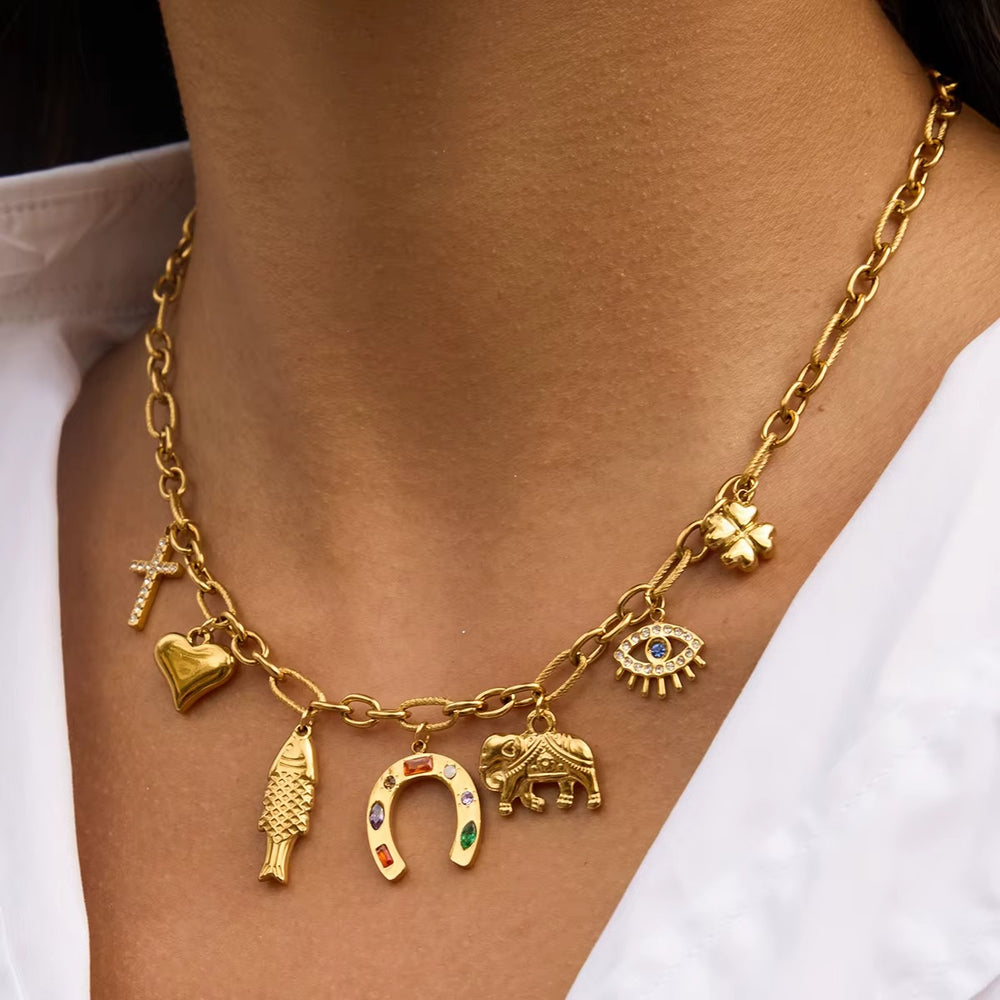 Charmed Arc Necklace – gold necklace