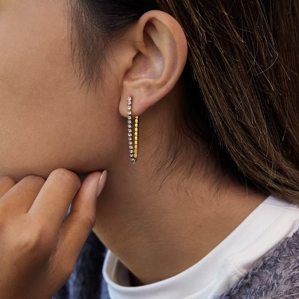 Seren Arc Earrings – gold earrings