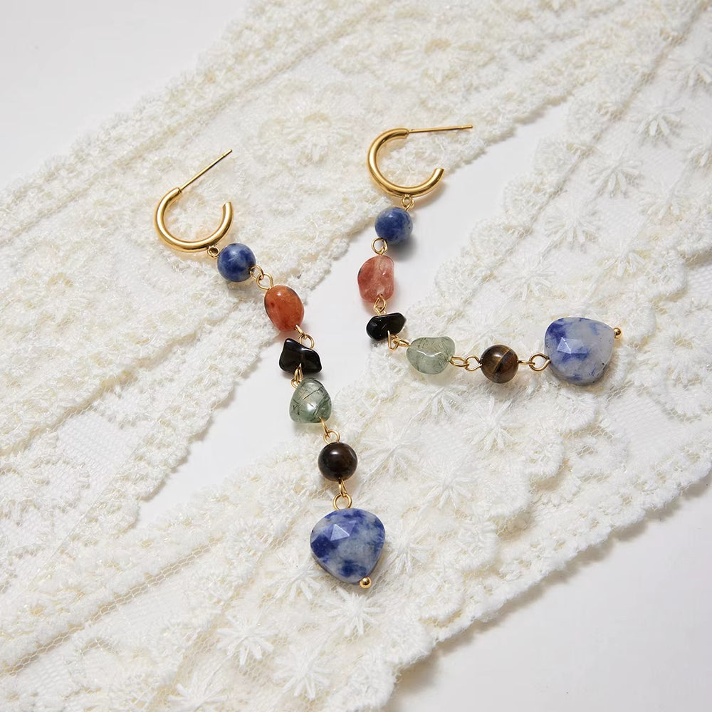 Lysian Flow Earrings – gold earrings