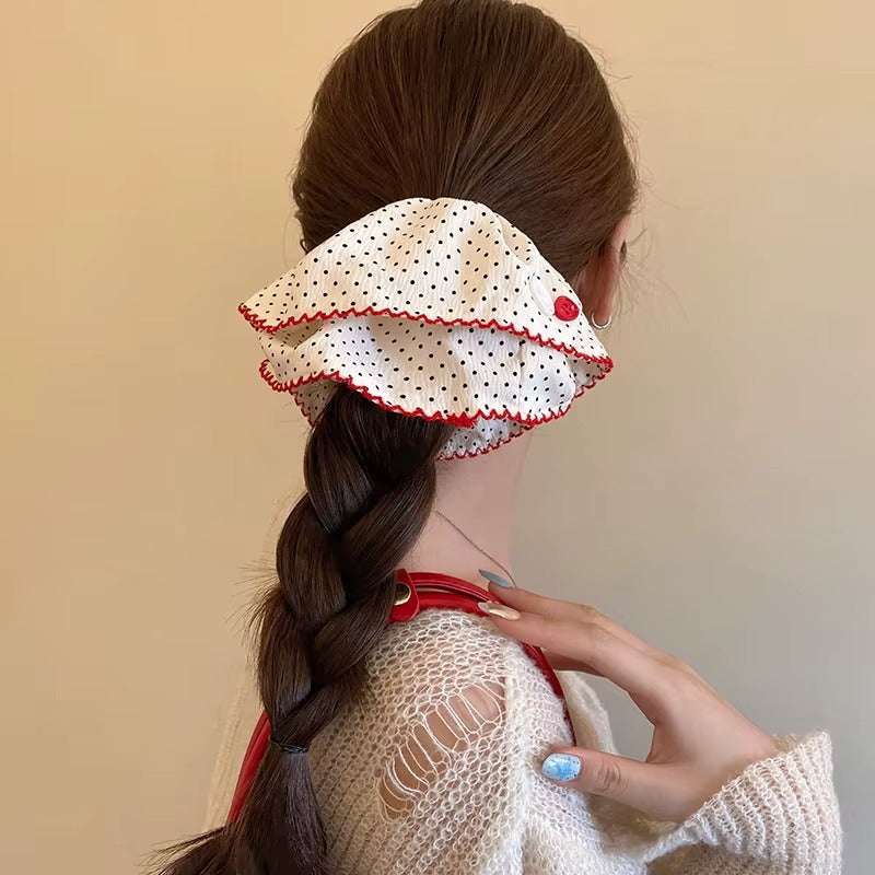 Retro Polka Scrunchie – scrunchie