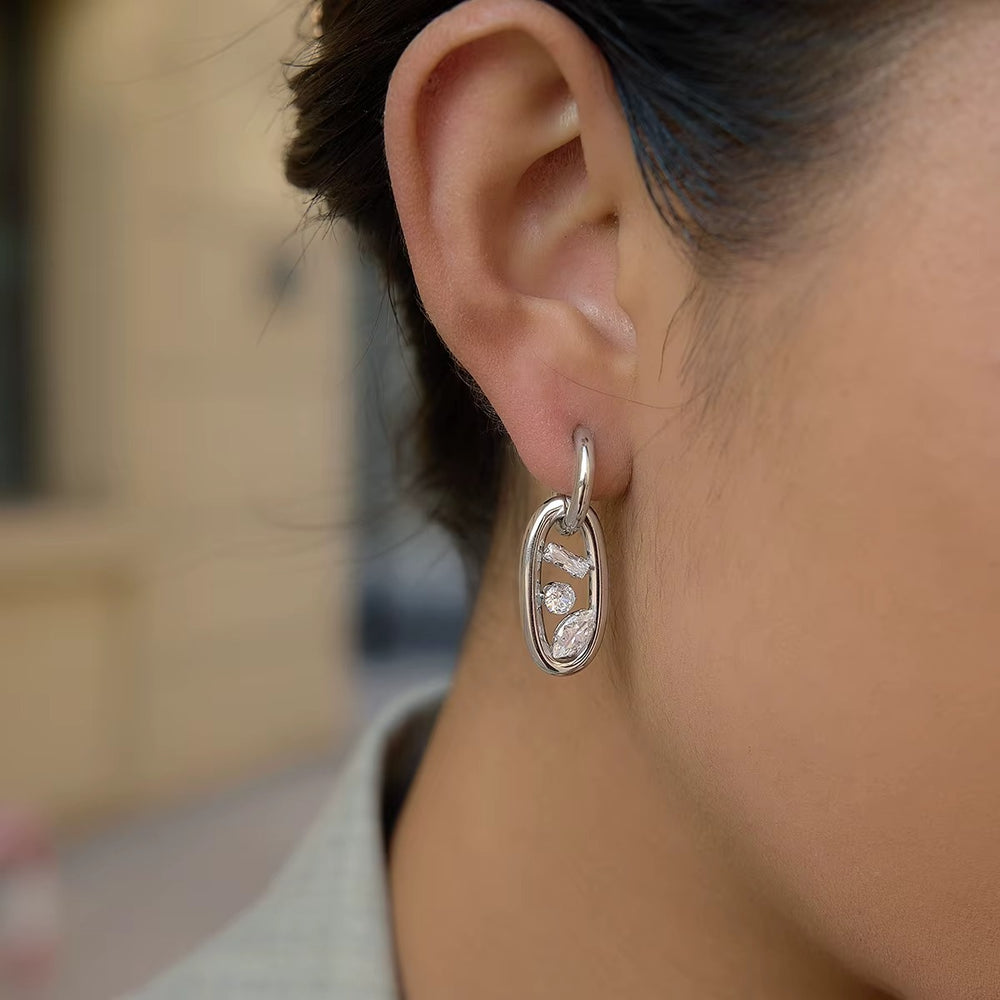 Glow Link Hoops – hoop earrings
