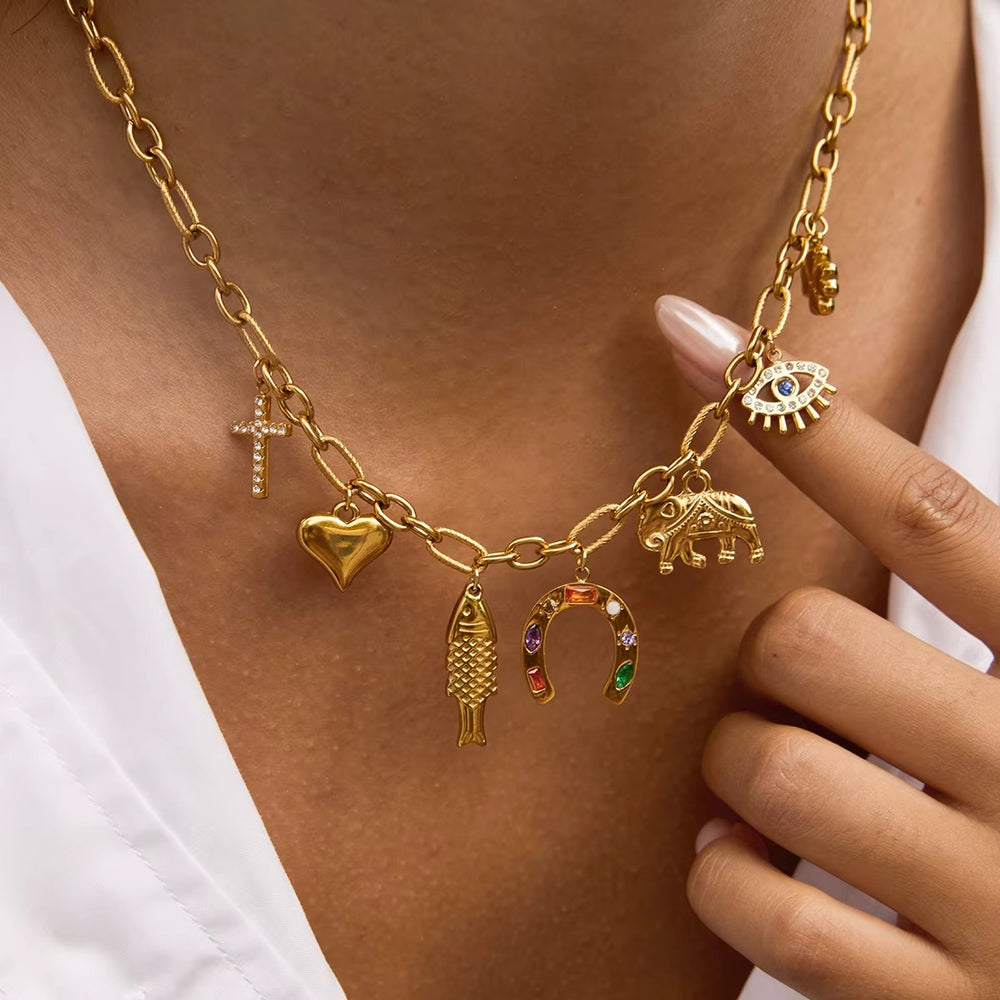 Charmed Arc Necklace – gold necklace