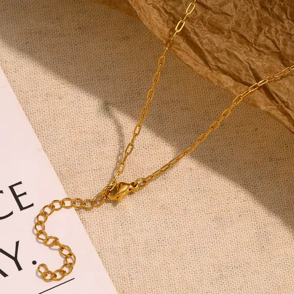 Beaded Coin Necklace – gold necklace