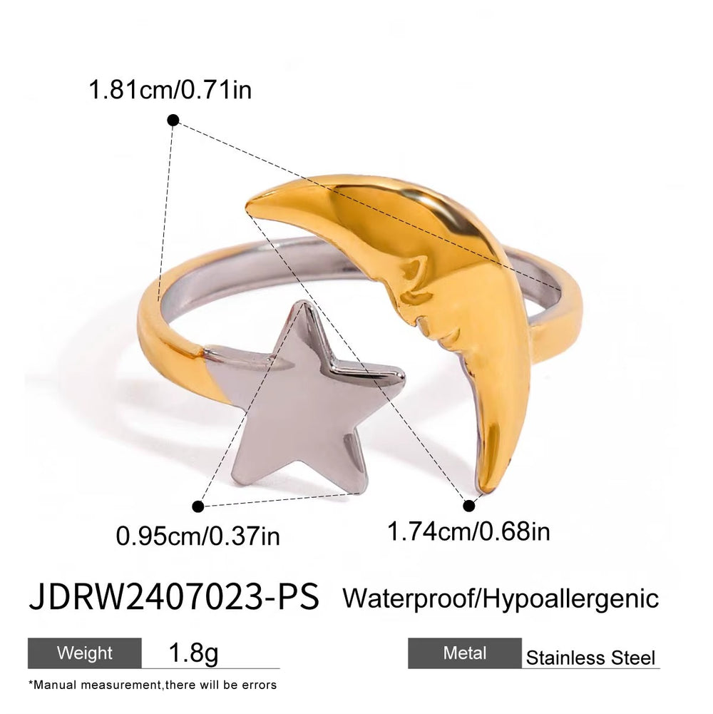 Moonbeam Star – adjustable ring