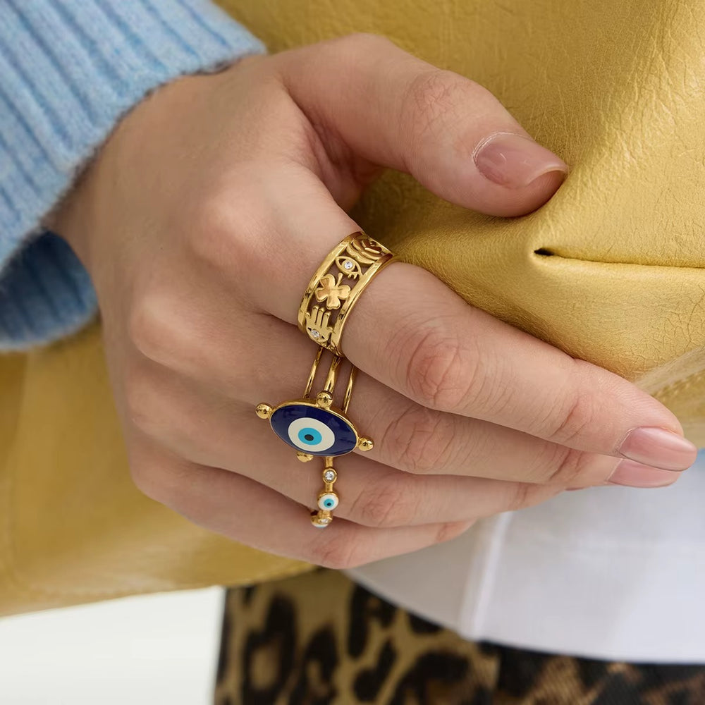 Guardian Ring – adjustable gold ring