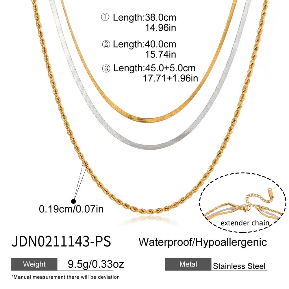 Luxe Liquid Layer – necklace