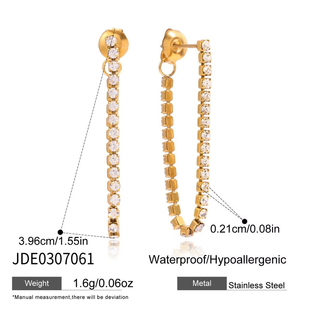 Seren Arc Earrings – gold earrings