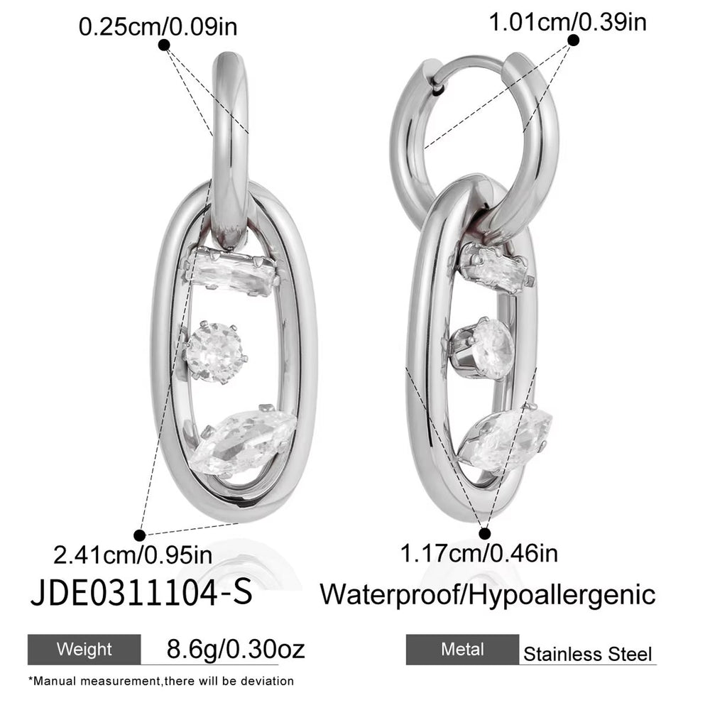 Glow Link Hoops – hoop earrings