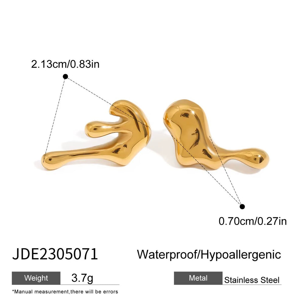 Lava Drop Earrings – gold earrings