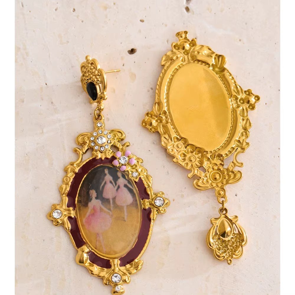 Ballerina Muse Earrings – gold earrings