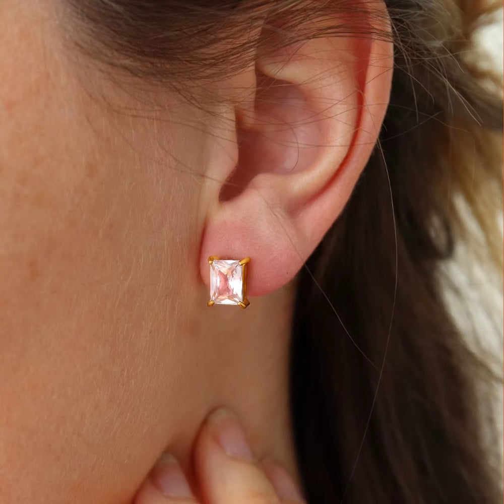 Radiant Baguette Earrings – gold earrings