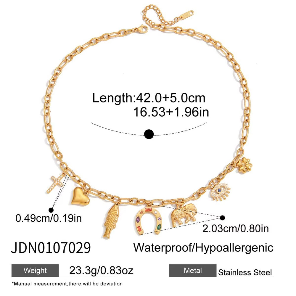 Charmed Arc Necklace – gold necklace