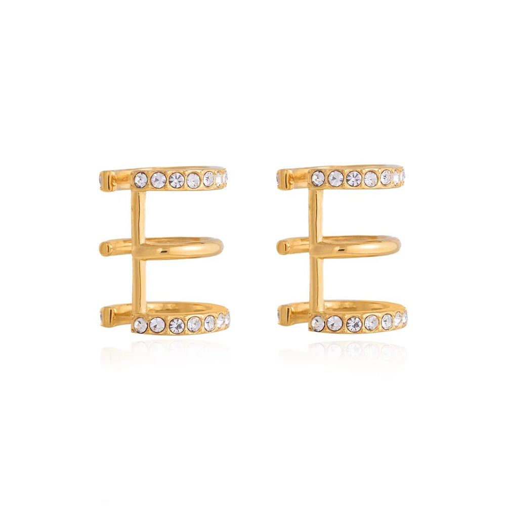 Triple Band Ear Cuff – gold ear cuff